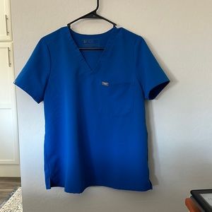 Figs women's Catarina - One-Pocket Scrub Top - M / Royal Blue